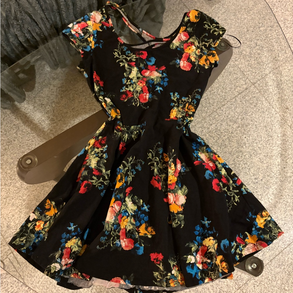 Ambiance Orange Red Flutter Sleeve Sundress